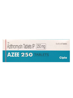 Azee 250mg (Azithromycin (100 tab)) - азитромицин (Azithromycin) 250mg, Cipla Ltd.